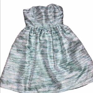 MINUET size small green strapless cocktail dress